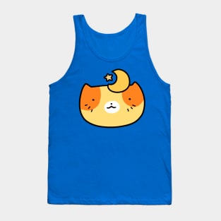 Star and Moon Cat Face Tank Top